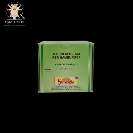 Dischi per hamburger in Cellofan Ecologico Diametro 100 conf. da 1 kg.