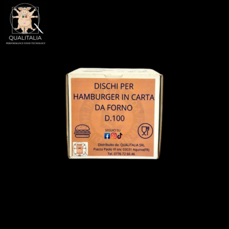 Dischi per Hamburger in carta forno Diametro 100 conf. da 500 g.