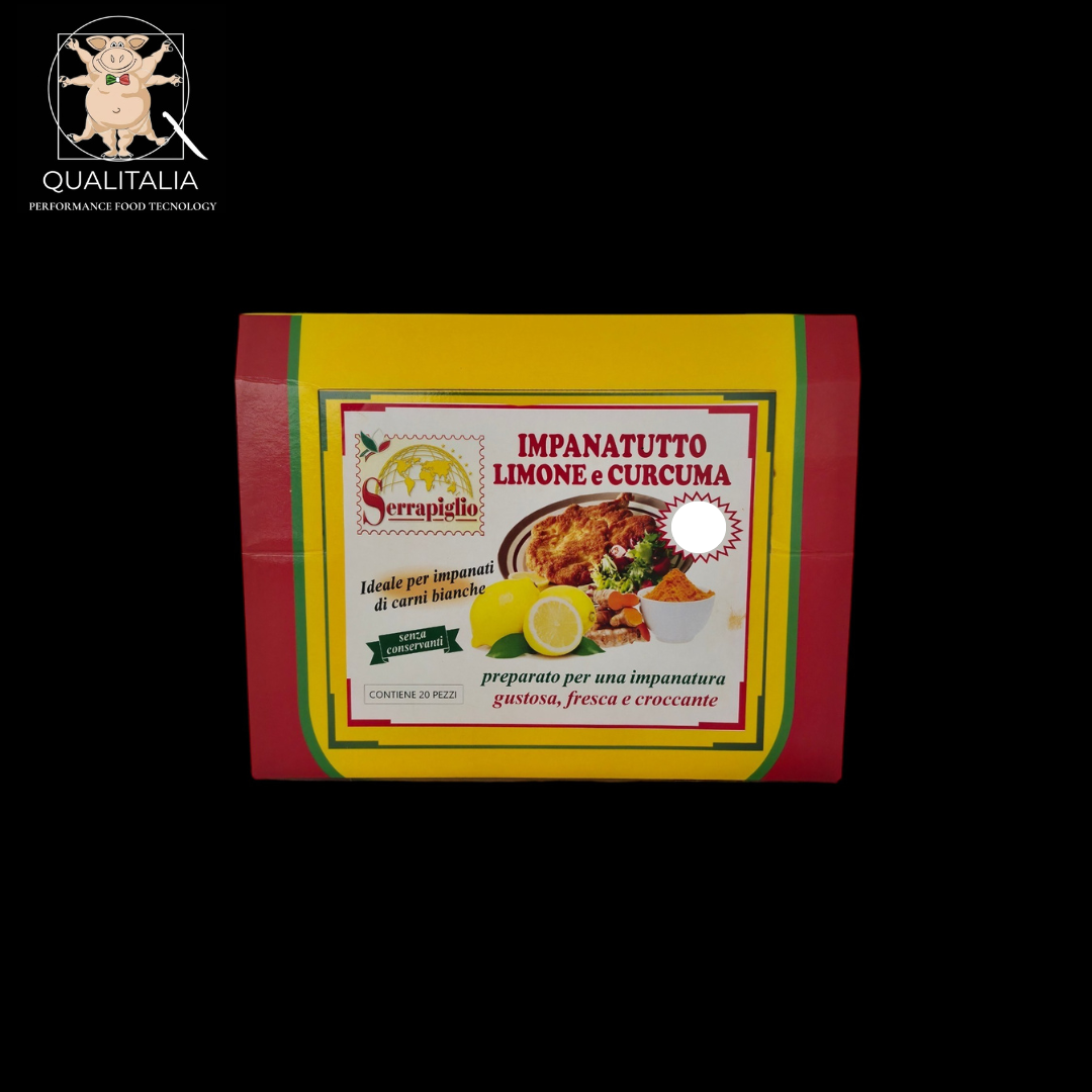 Impanatutto Limone e Curcuma conf. da 160g. Box da 20pz